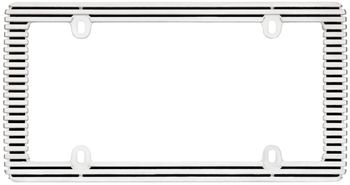 Chrome/Black Billet License Plate Frame