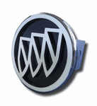 Chrome Buick Logo Black Fill Stainless Steel Hitch Plug
