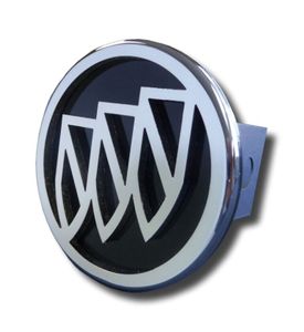 Chrome Buick Logo Black Fill Stainless Steel Hitch Plug