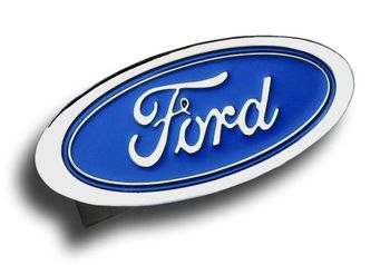 Chrome Ford Logo Stainless Steel Hitch Plug