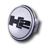 Chrome H2 Logo Stainless Steel Hitch Plug