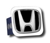 Chrome Honda Logo Black Fill Stainless Steel Hitch Plug