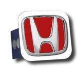 Chrome Honda Logo Red Fill Stainless Steel Hitch Plug