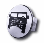 Chrome Hummer Logo Stainless Steel Hitch Plug