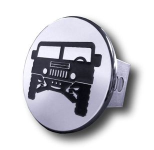 Chrome Hummer Logo Stainless Steel Hitch Plug