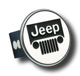 Jeep Stainless Steel Name & Logo Hitch Plug