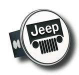 Jeep Stainless Steel Name & Logo Hitch Plug
