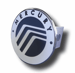 Chrome Mercury Logo Stainless Steel Hitch Plug