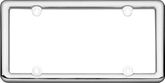 Chrome Plated, Plastic License Plate Frame