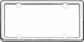 Chrome Plated, Plastic License Plate Frame