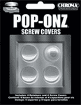 Chrome Pop On Screw Covers