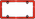 Chrome & Red Reflective License Plate Frame