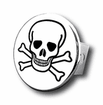 Chrome Skull Stainless Steel Hitch Plug