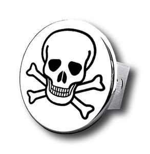 Chrome Skull Stainless Steel Hitch Plug