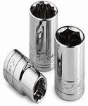 Chrome Sockets - Individual 1/2"