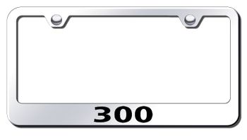 Chrysler 300 Laser Etched Stainless Steel License Plate Frame