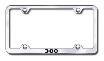 Chrysler 300 Laser Etched Stainless Steel Wide License Plate Frame