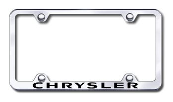 Chrysler Laser Etched Stainless Steel Wide License Plate Frame