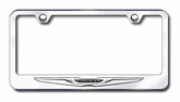 Chrysler Logo Laser Etched Stainless Steel License Plate Frame