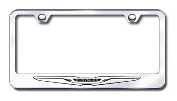 Chrysler Logo Laser Etched Stainless Steel License Plate Frame