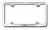 Chrysler Logo Laser Etched Stainless Steel Wide License Plate Frame