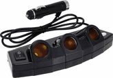 Cigarette Lighter 3 Outlet Power Strip