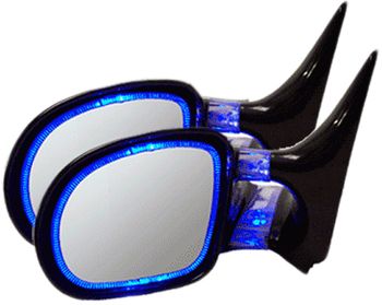 CIPA Blue Optic Glow Ford Ranger Side View Mirrors - 1993-2001 (Pair)