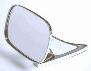 CIPA Universal Oblong Chrome Side View Mirror