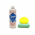 Collinite 126 Liquid Sapphire Auto Wax (16 oz.), Microfiber Cloth & Foam Pad Kit