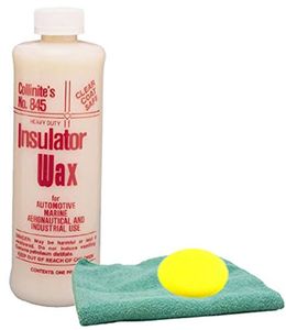 Collinite 845 Insulator Wax (16 oz.) & Microfiber Cloth & Foam Pad Kit