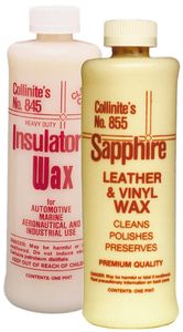 Collinite Insulator Wax (845) & Leather and Vinyl Wax (855) Combo Kit