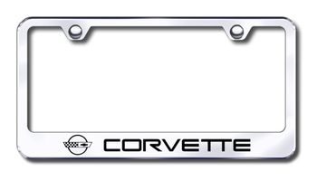 Corvette C4 Laser Etched Stainless Steel License Plate Frame
