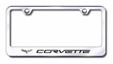 Corvette C6 Laser Etched Stainless Steel License Plate Frame