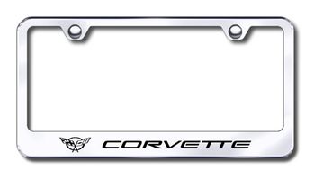 Corvette C5 Laser Etched Stainless Steel License Plate Frame