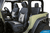 Coverking Custom Black on Gray Neosupreme Seat Cover for Jeep Wrangler (13-17)