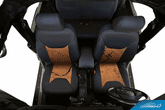 Coverking Custom Black on Orange Neosupreme Seat Cover for Jeep Wrangler (13-17)