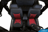Coverking Custom Black on Red Neosupreme Seat Cover for Jeep Wrangler (13-17)