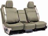 Coverking Custom Molded Taupe Front Seat Cover for 4 Door Jeep Wrangler (11-12)