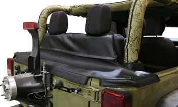 Coverking Jeep Wrangler JK Rhinohide Black Tonneau Cover