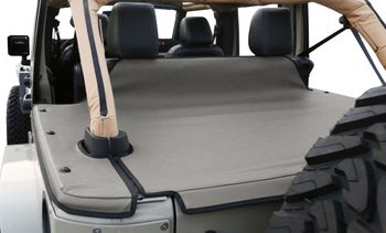 Coverking Jeep Wrangler JKU Rhinohide Gray Tonneau Cover