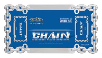 Cruiser Chrome Chain I License Plate Frame