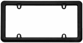 Cruiser Nouveau Black Plastic License Plate Frame