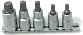 CTA 5 Pc. Stubby 12 Point Triple Square Socket Set