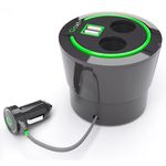 Dual 12 Volt & USB Cupholder Charger