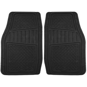 Armor All Black Heavy Duty Truck & SUV Front Rubber Floor Mats (Pair)