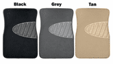 Armor All 4 Piece Carpet Floor Mat Set with Heel Pad