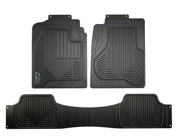 Armor All Black Heavy Duty 3 Piece Rubber Truck Floor Mat Set
