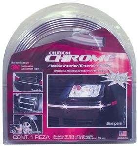 Custom Chrome Flexible Interior/Exterior Molding (1/8" Wide)