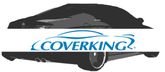 CUSTOM VEHICLE COVER SATIN STRETCH 2-TONE BLACK SIDES GOLD CENTER CLASS 5