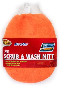 Detailer's Choice 2-N-1 Microfiber Scrub & Wash Mitt